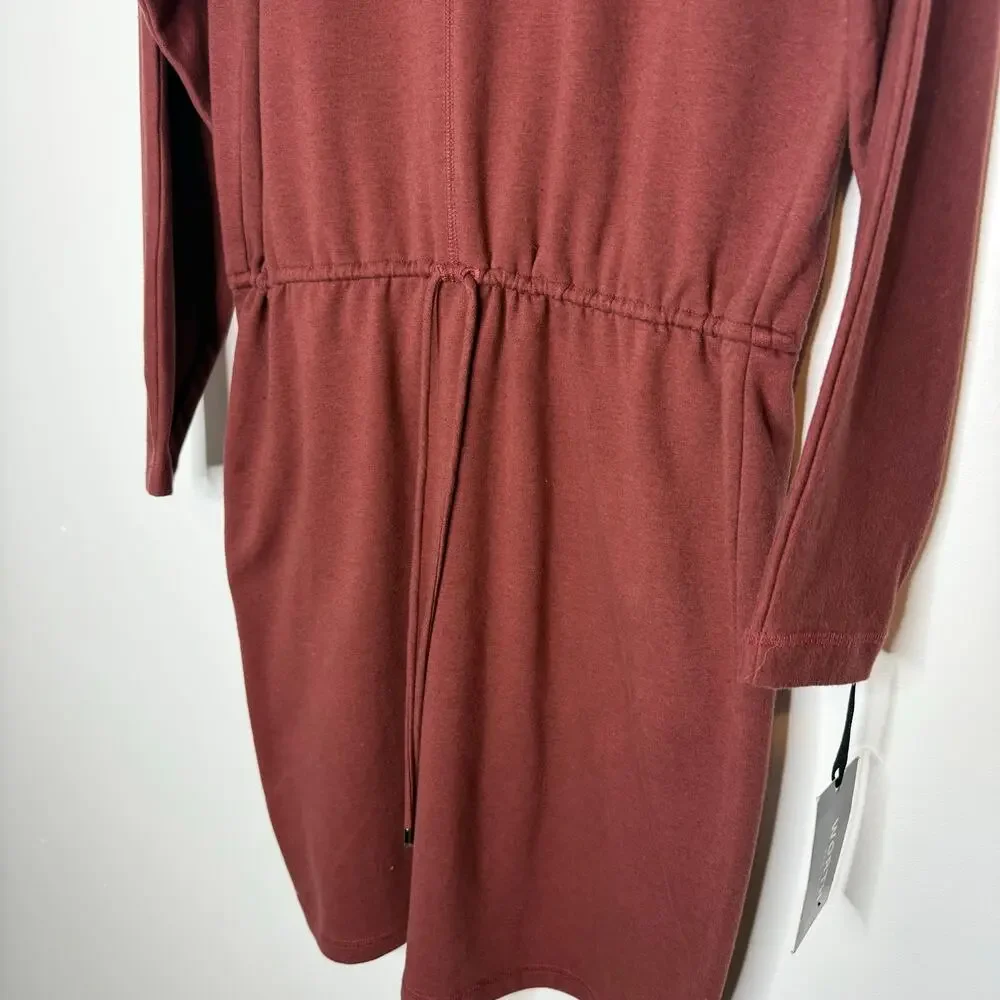 NWT Worth Rust Sweatshirt Dress Size Small - Picture 7 of 8